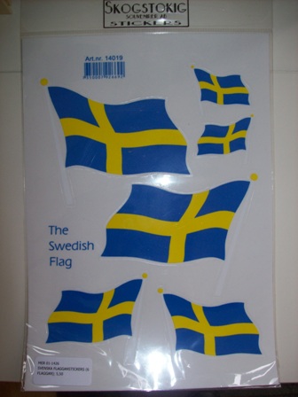 Sverige flagga sticker (6 FLAGGAN)